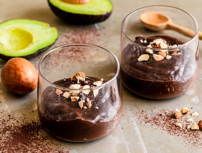 Schokoladen Creme Dessert mit Advocado